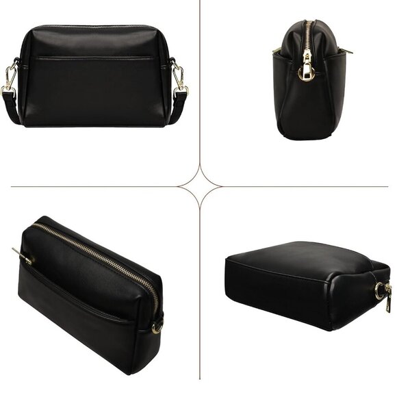 Crossbody Purse Women Vegan Leather Small Organizer Adjustable Strap Bag - Picture 5 of 6